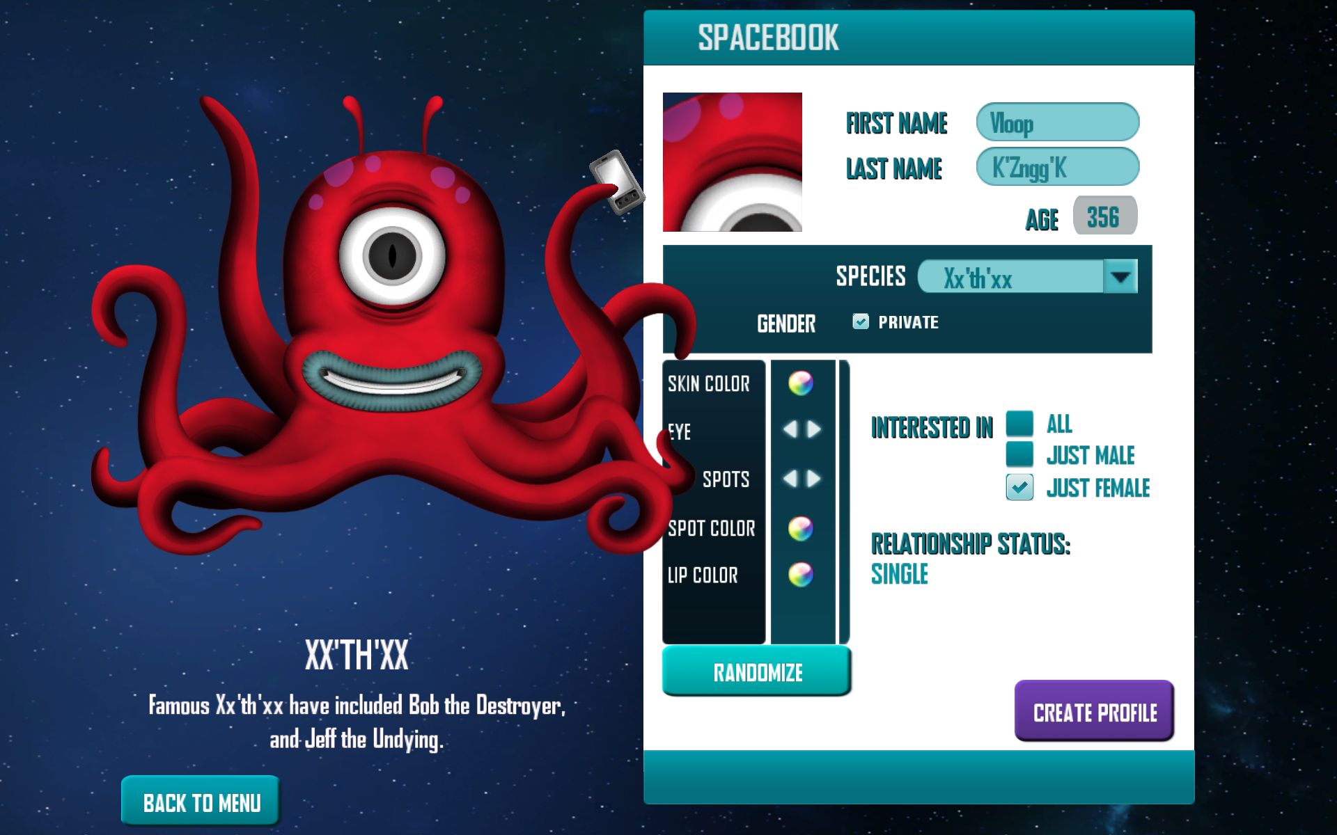 Redshirt screenshot 1