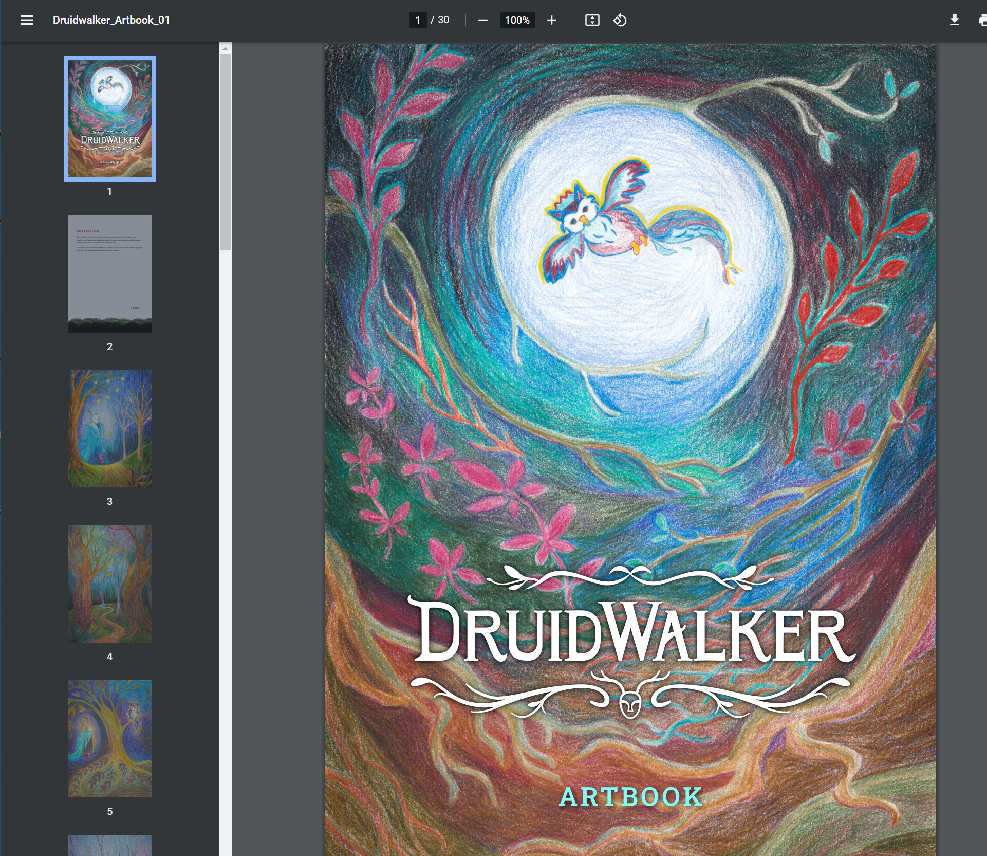 Druidwalker - Artbook screenshot 1