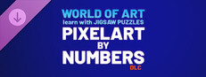 WORLD OF ART - learn with JIGSAW PUZZLES: PIXEL ART BY NUMBERS