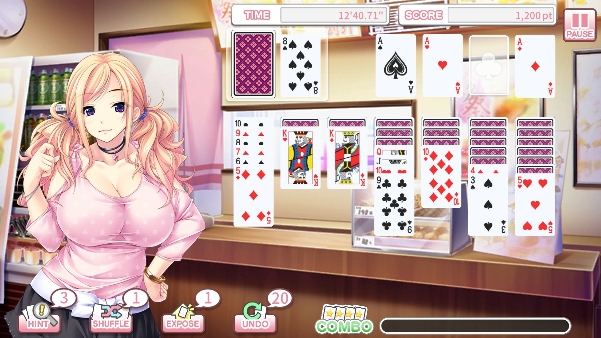 Pretty Girls Klondike Solitaire PLUS screenshot 2