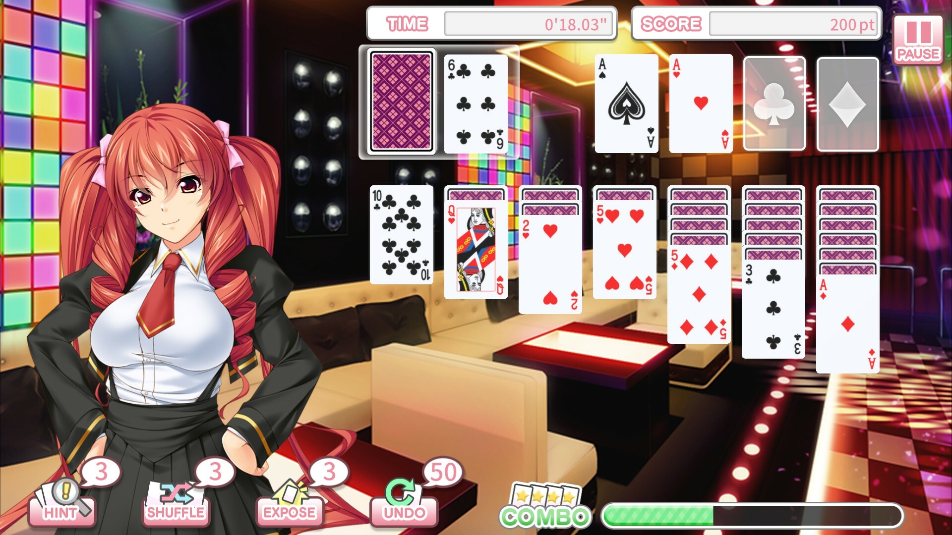 Pretty Girls Klondike Solitaire PLUS screenshot 1