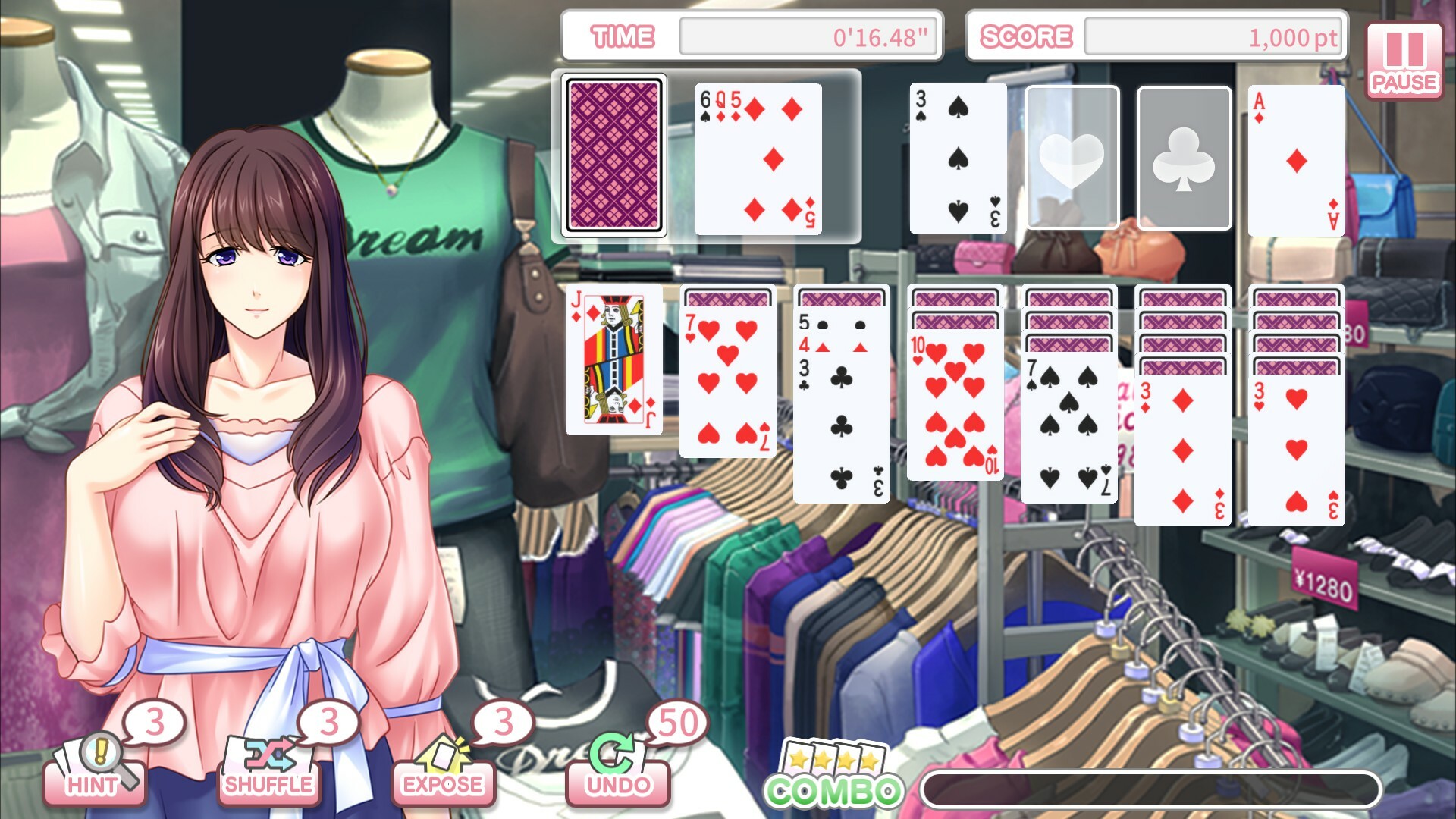 Pretty Girls Klondike Solitaire PLUS screenshot 3