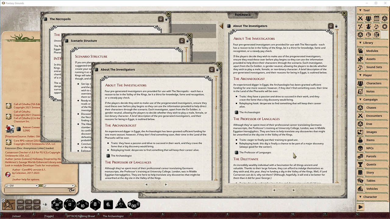 Fantasy Grounds - Gateways to Terror screenshot 1