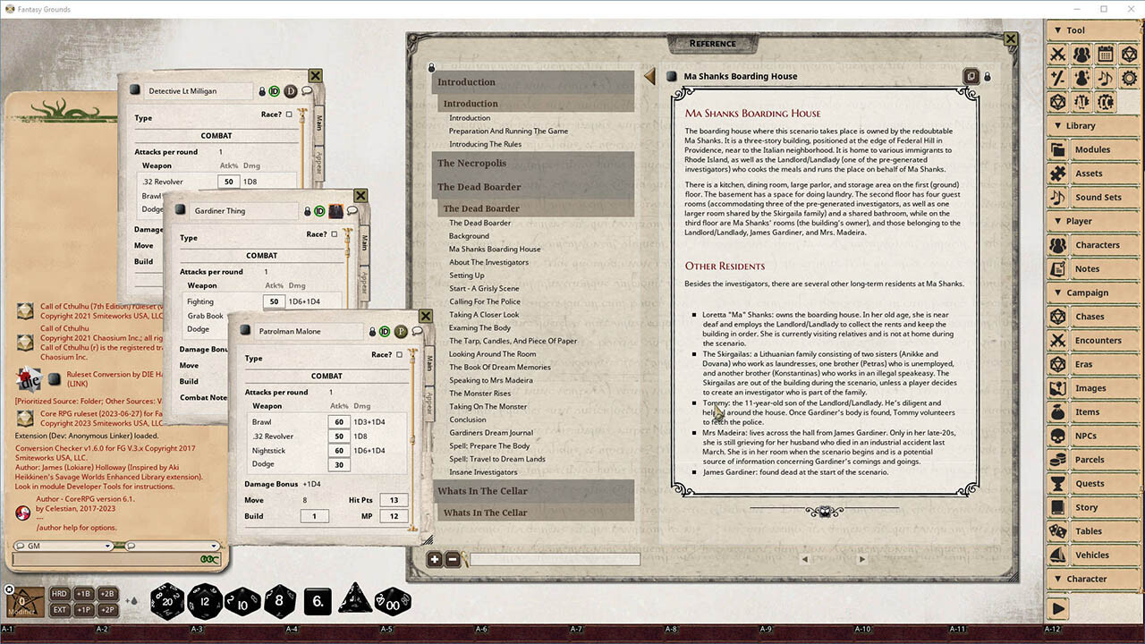 Fantasy Grounds - Gateways to Terror screenshot 4