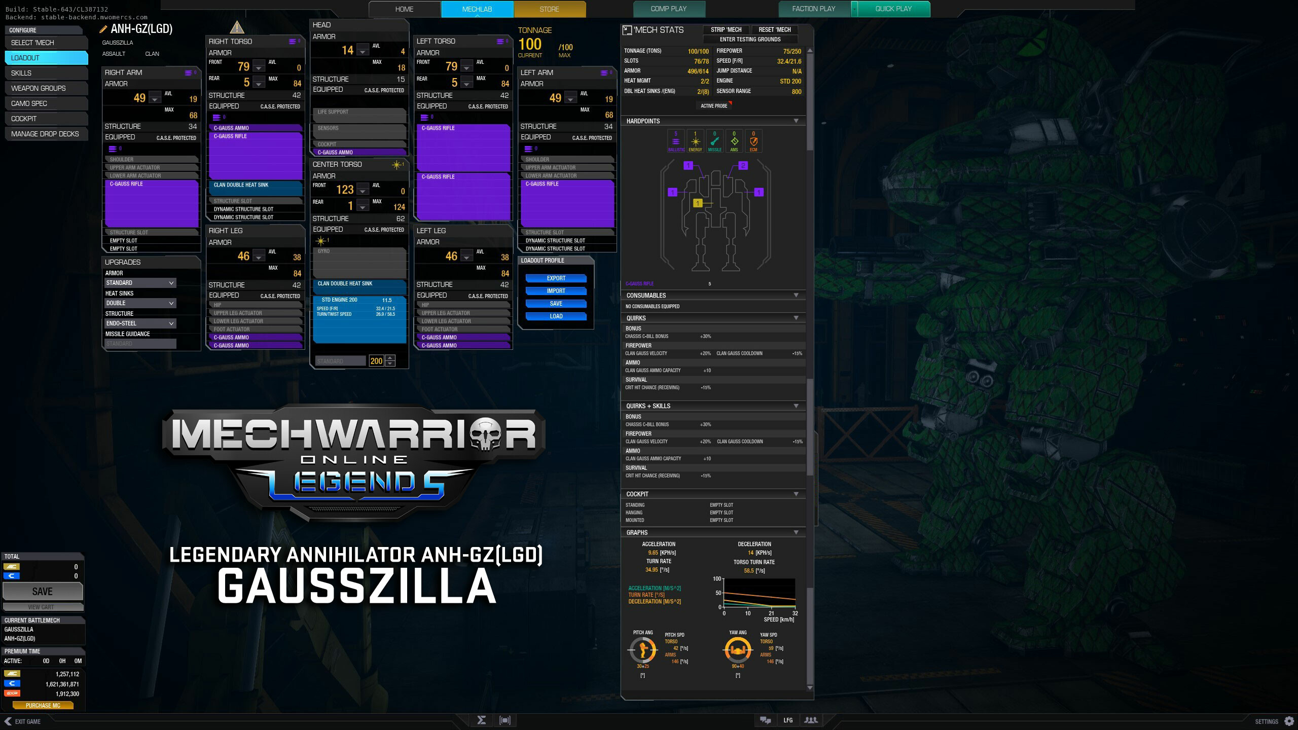MechWarrior Online™ - Gausszilla Legendary Mech Pack screenshot 3