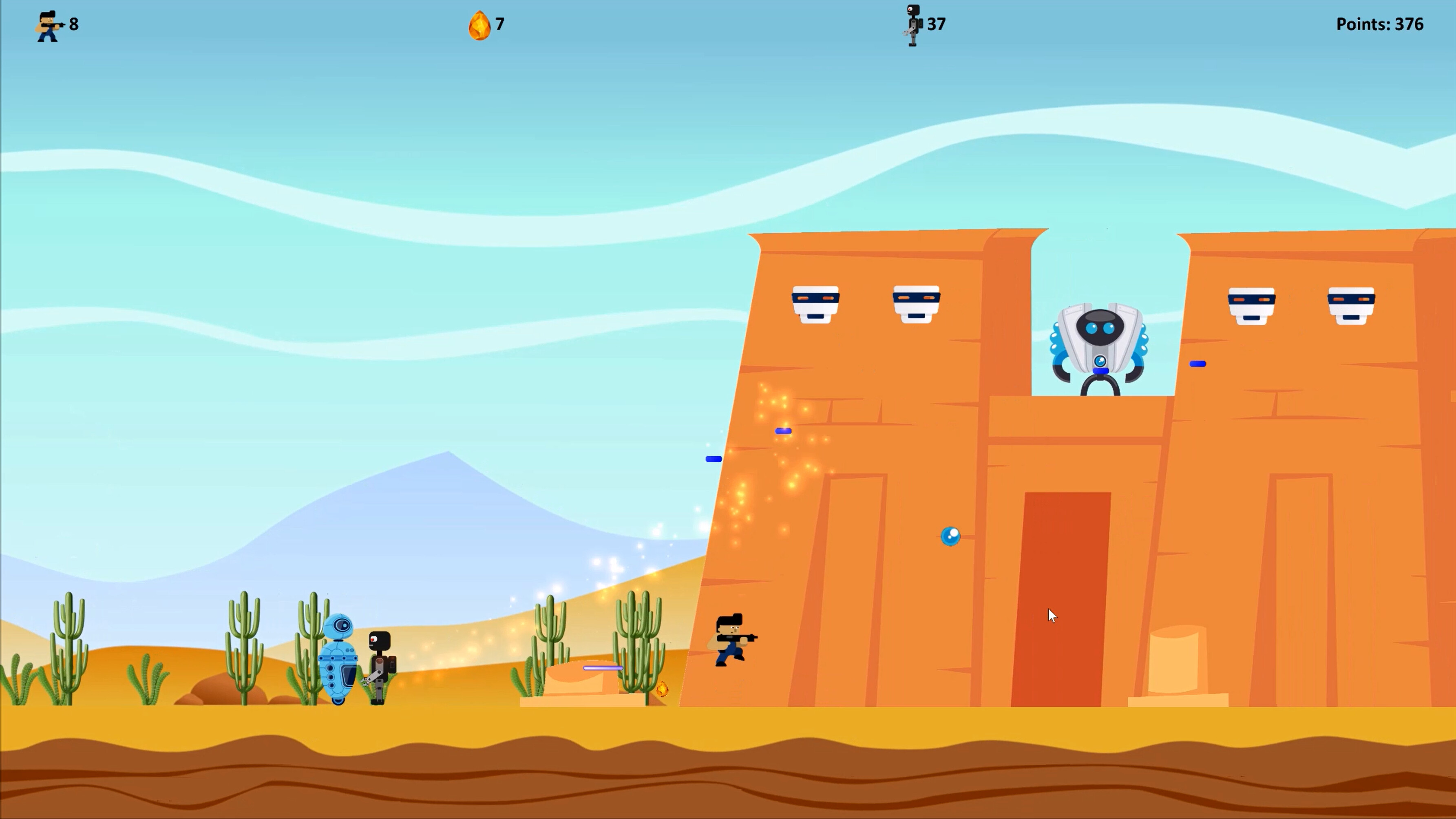 Cabezurrio vs Robots screenshot 1
