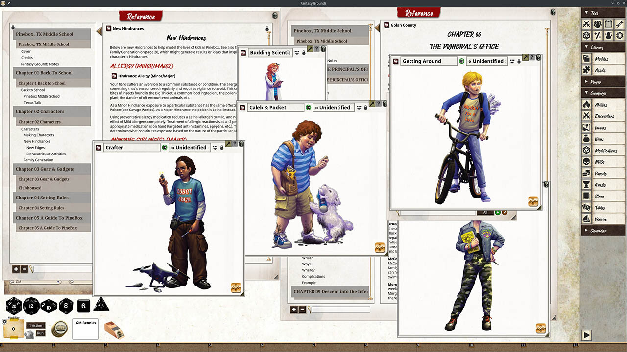 Fantasy Grounds - Pinebox Middle School screenshot 4
