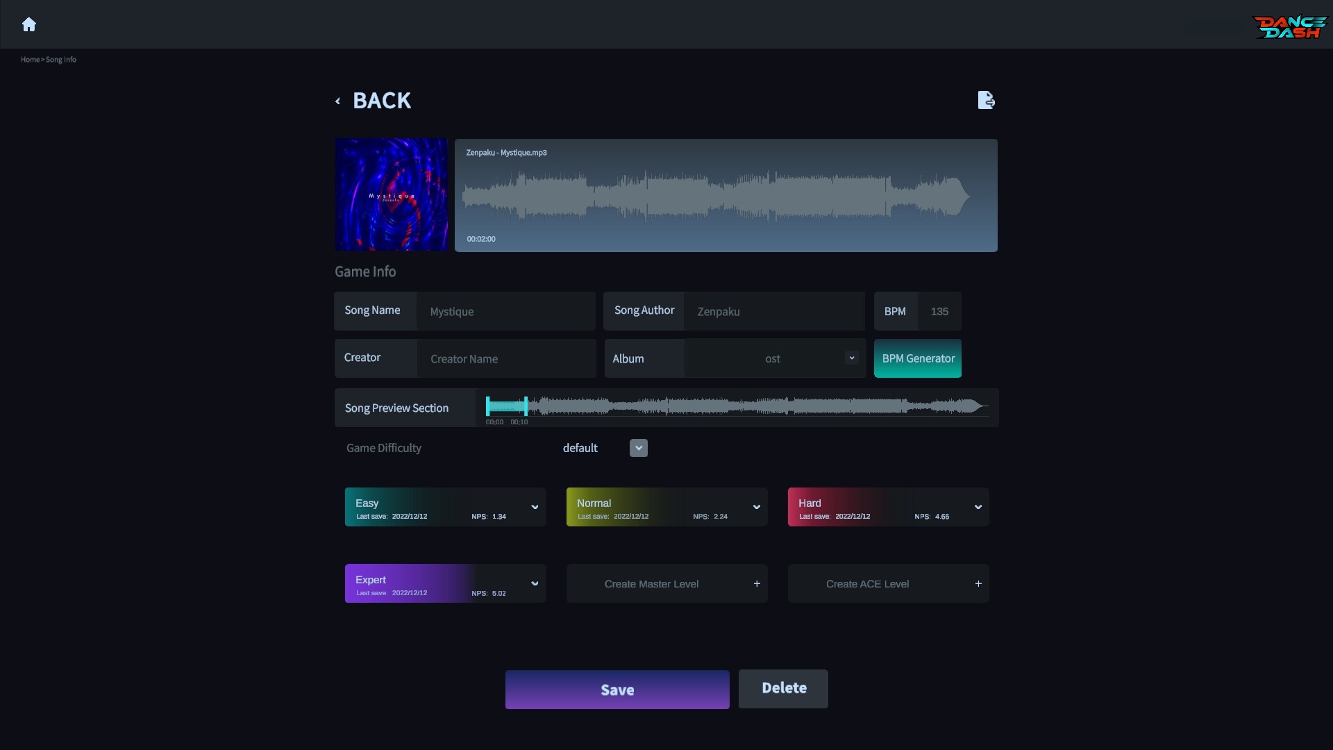 Dance Dash Beatmap Editor screenshot 7