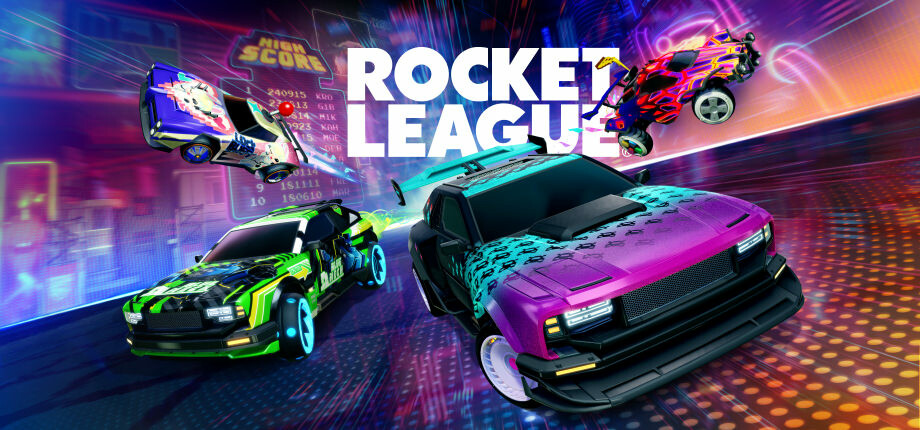 Rocket League cars lined up to illustrate the three 3v3 rotation roles pressure support and safety