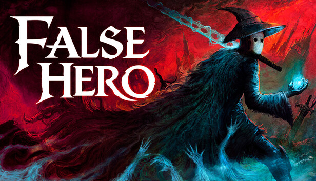 False Hero 戴著面具的主角與暗黑復古風格主視覺