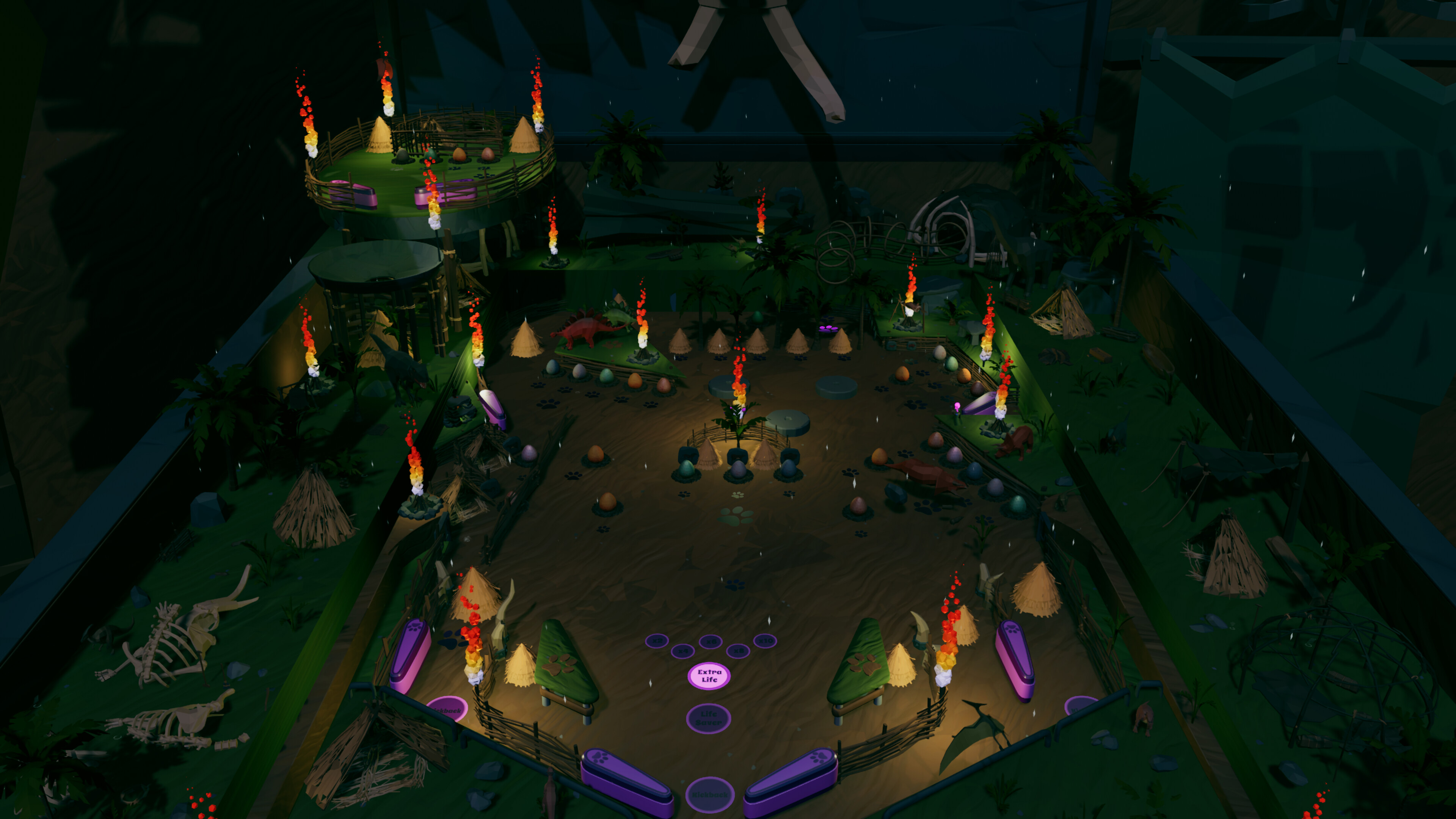 Roxy Raccoon's Pinball Panic - Prehistoric Paradise screenshot 9