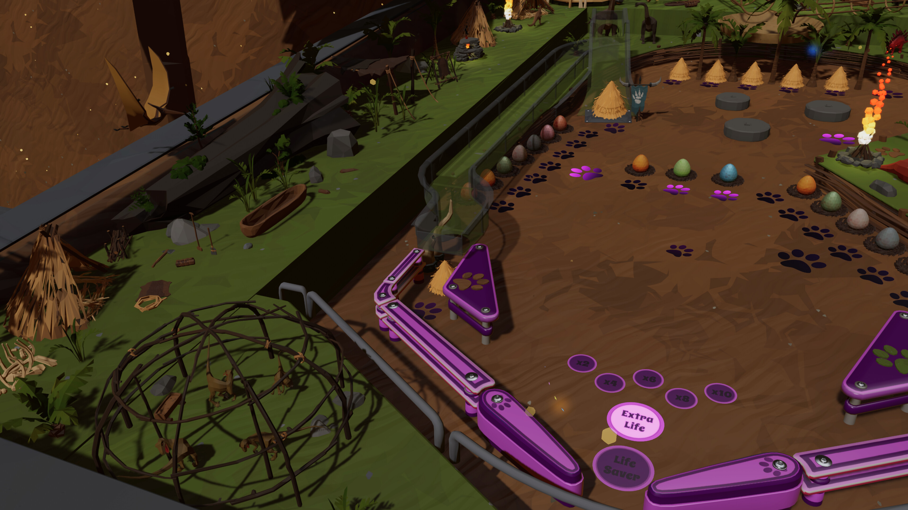 Roxy Raccoon's Pinball Panic - Prehistoric Paradise screenshot 5