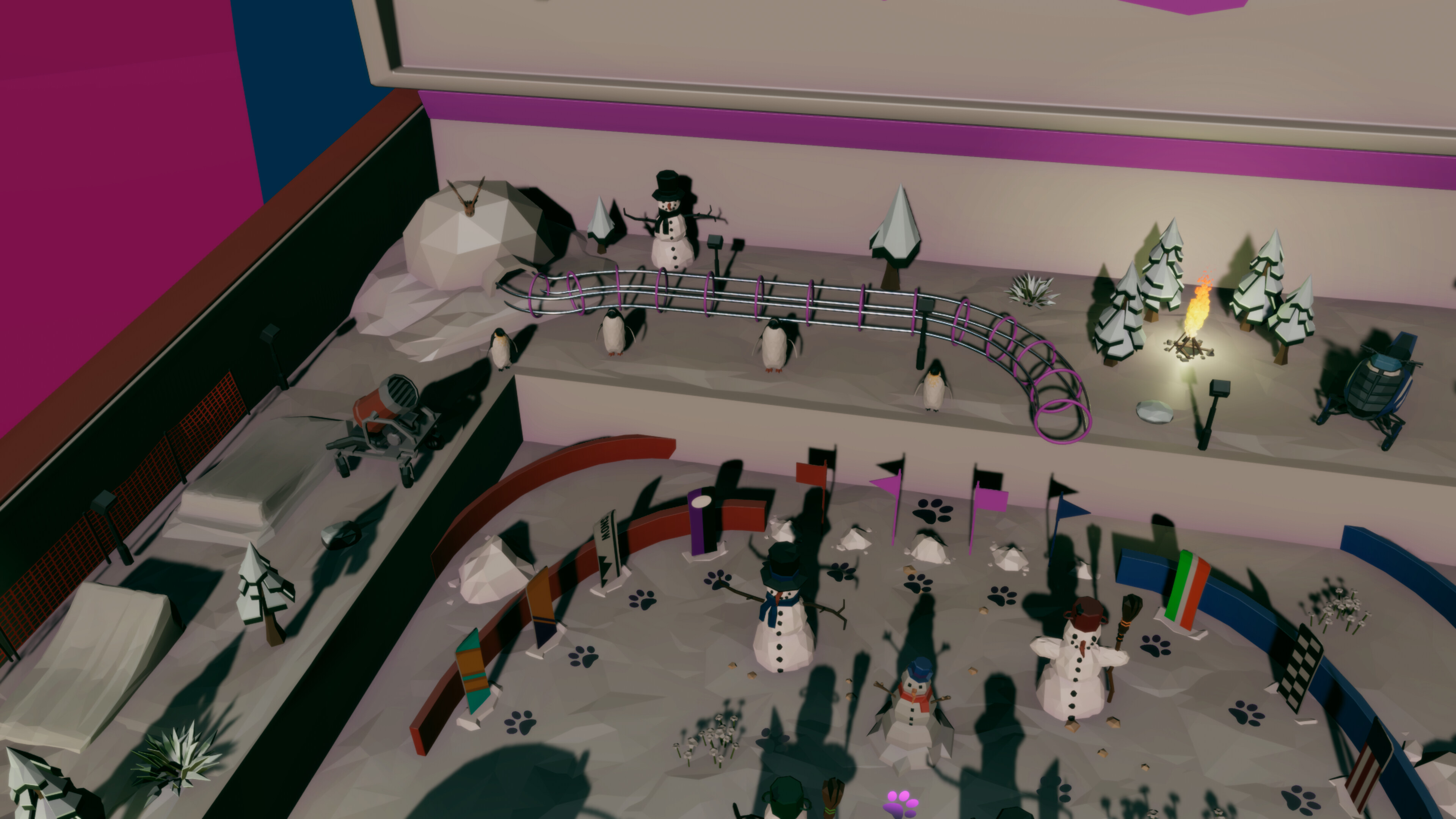 Roxy Raccoon's Pinball Panic - Winter Whimsy screenshot 2