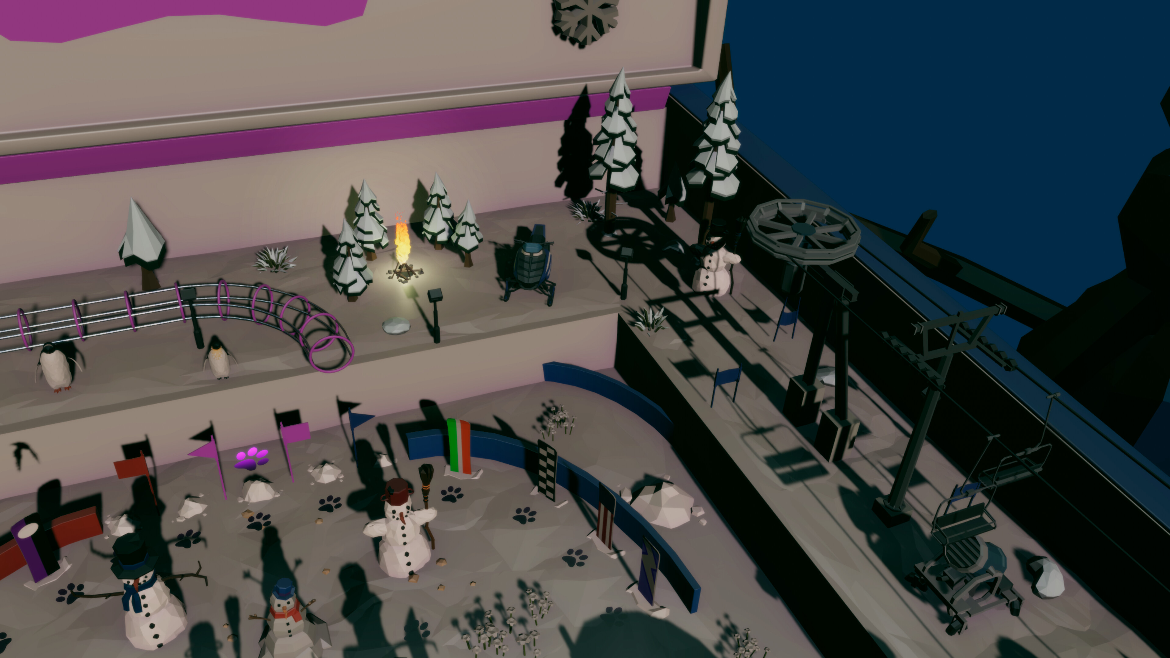 Roxy Raccoon's Pinball Panic - Winter Whimsy screenshot 3