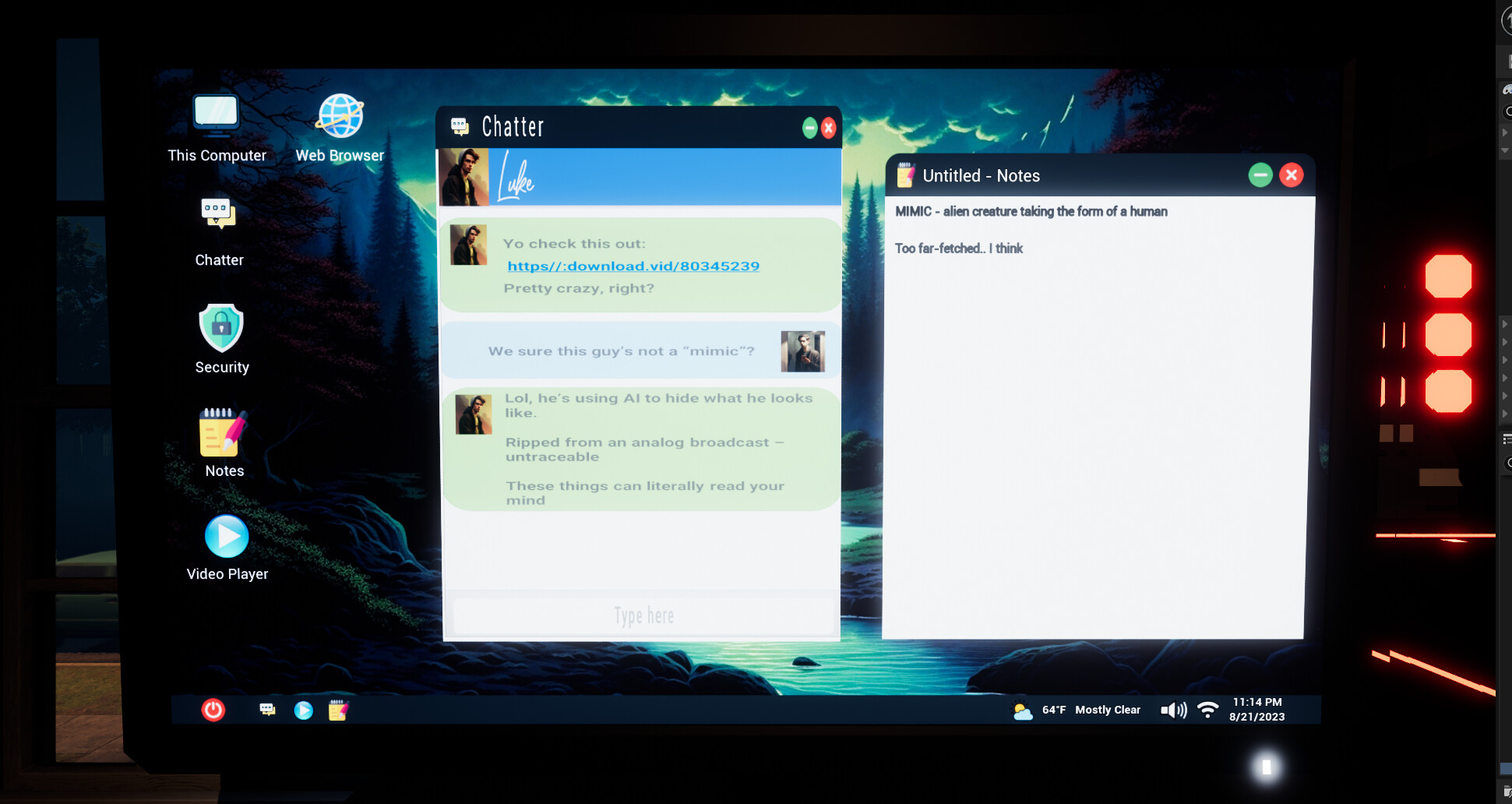 MIMIC screenshot 1