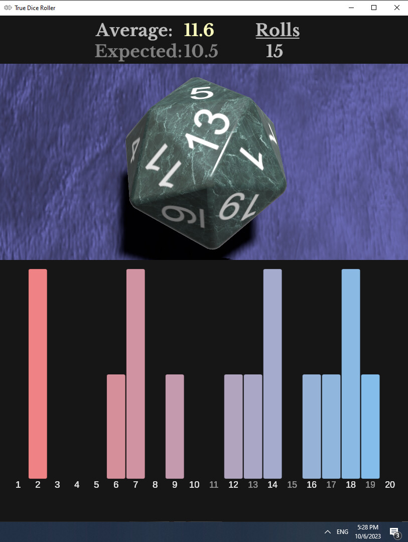 True Dice Roller screenshot 2