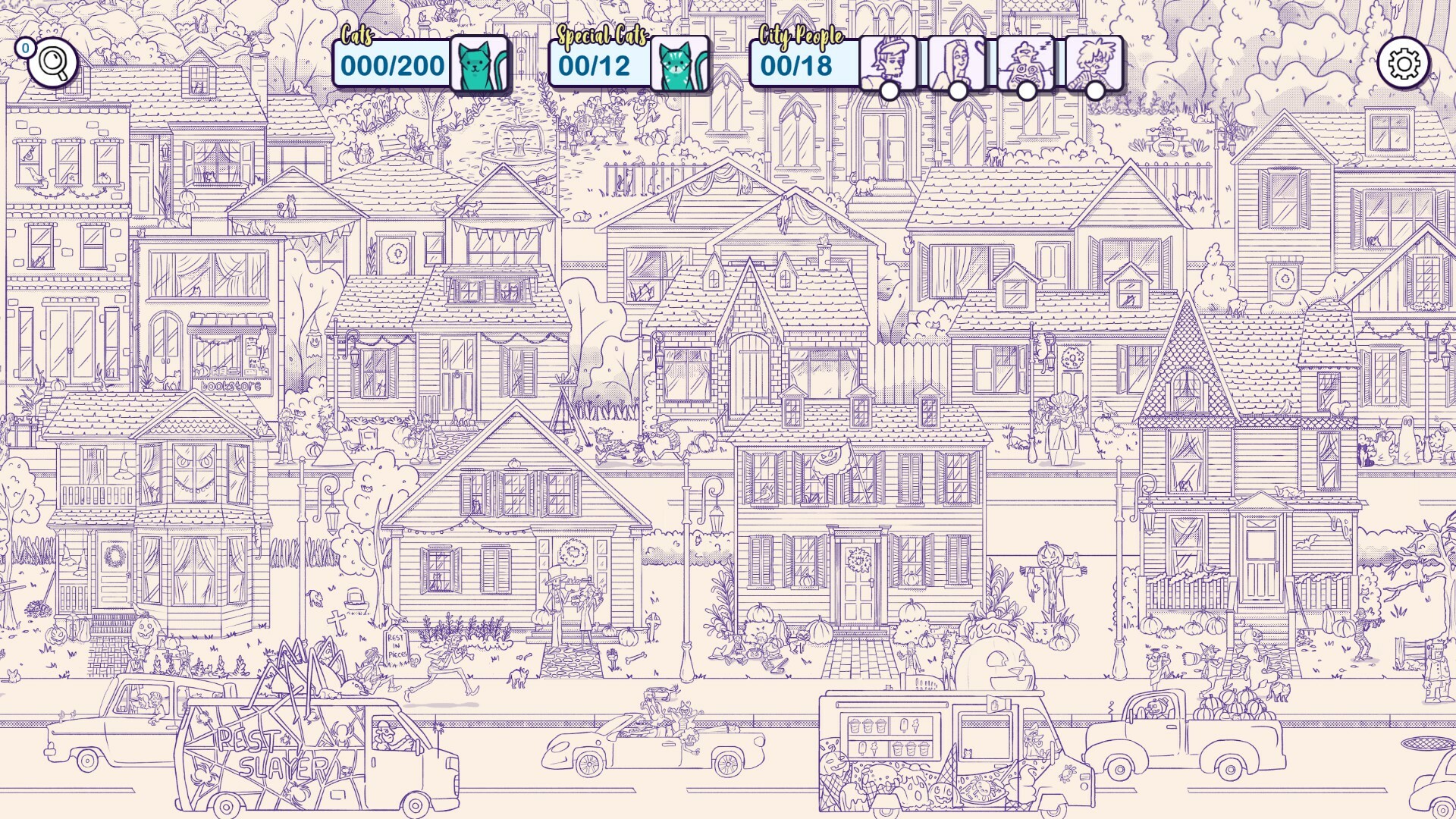 Hidden Cats in Spooky Town screenshot 4