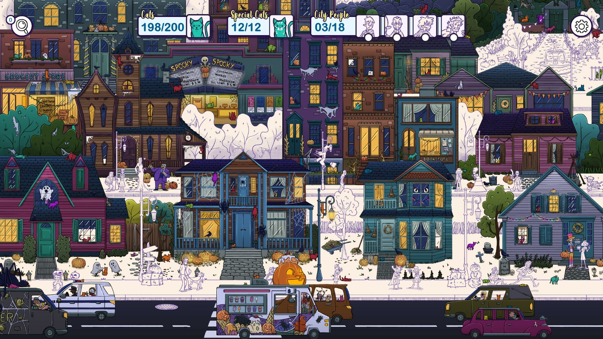 Hidden Cats in Spooky Town screenshot 6