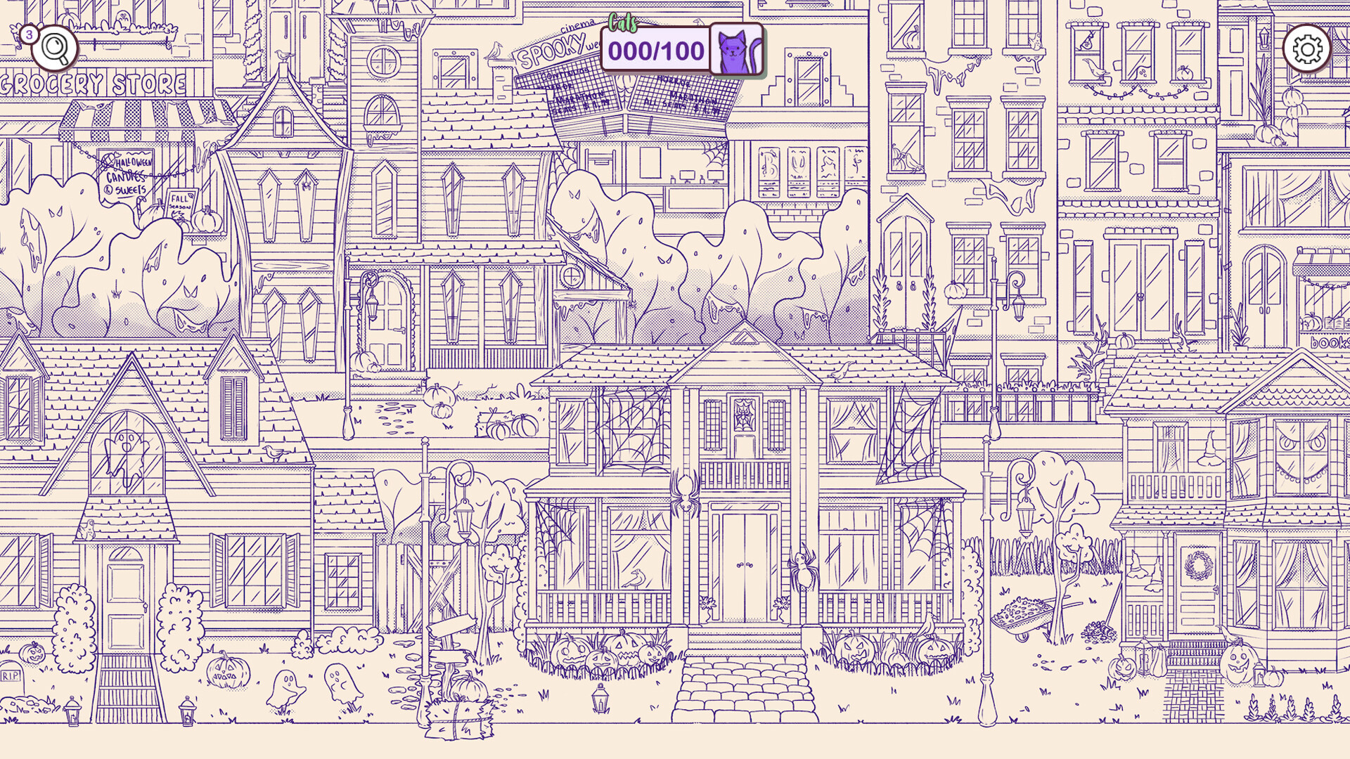 Hidden Cats in Spooky Town screenshot 2