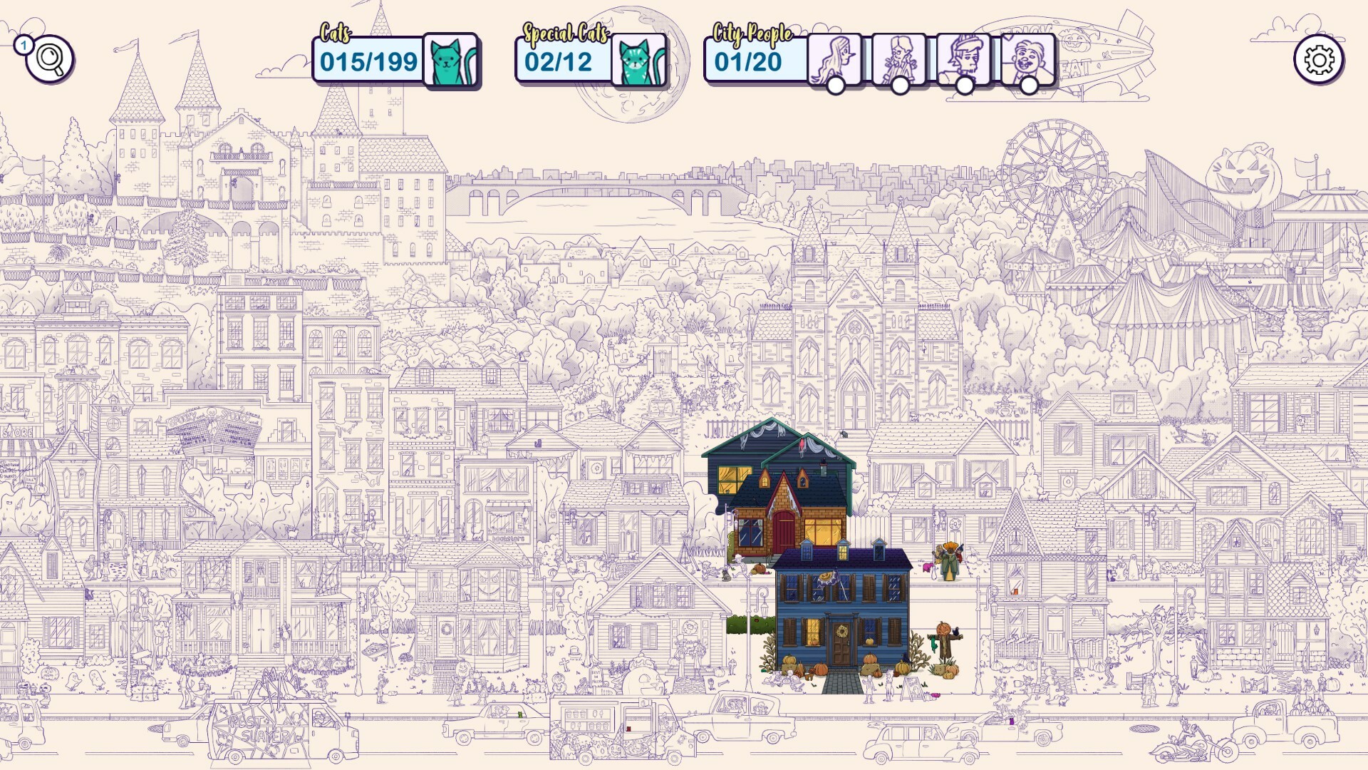 Hidden Cats in Spooky Town screenshot 5