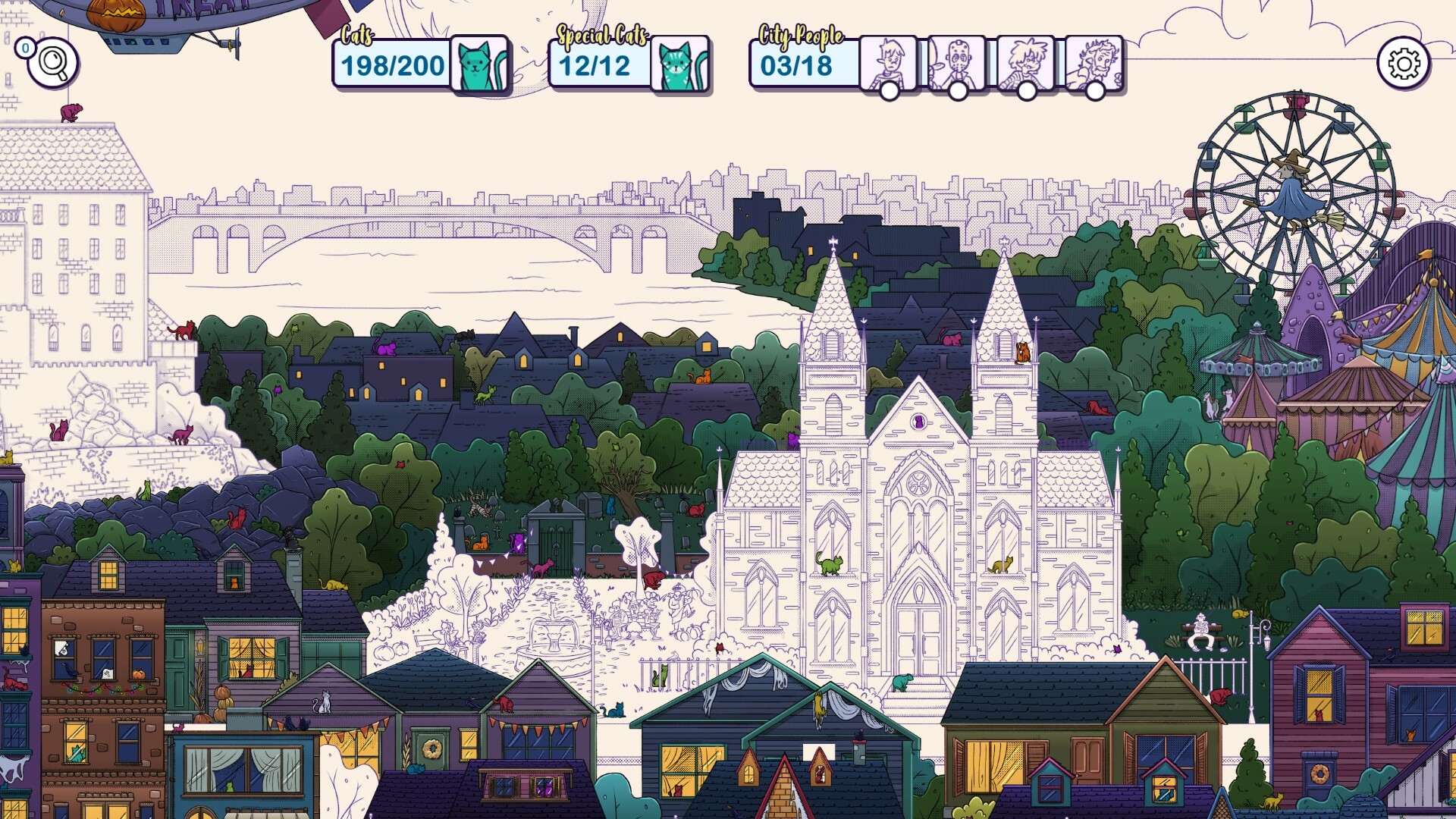 Hidden Cats in Spooky Town screenshot 3