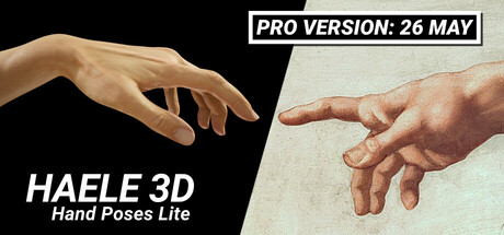HAELE 3D - Hand Poses Lite - Drawing References Cover Image