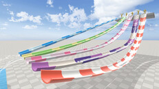 Interview / Dev Diary | Physically accurate water slide simulation (in development)