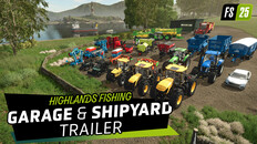 General / Cinematic | FS25: Highlands Fishing Garage & Shipyard Trailer