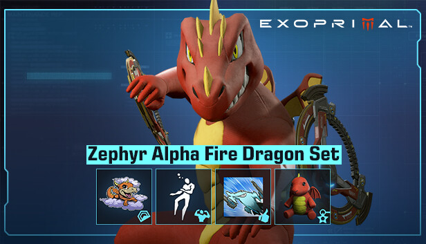 Exoprimal - Zephyr Alpha Fire Dragon Set on Steam