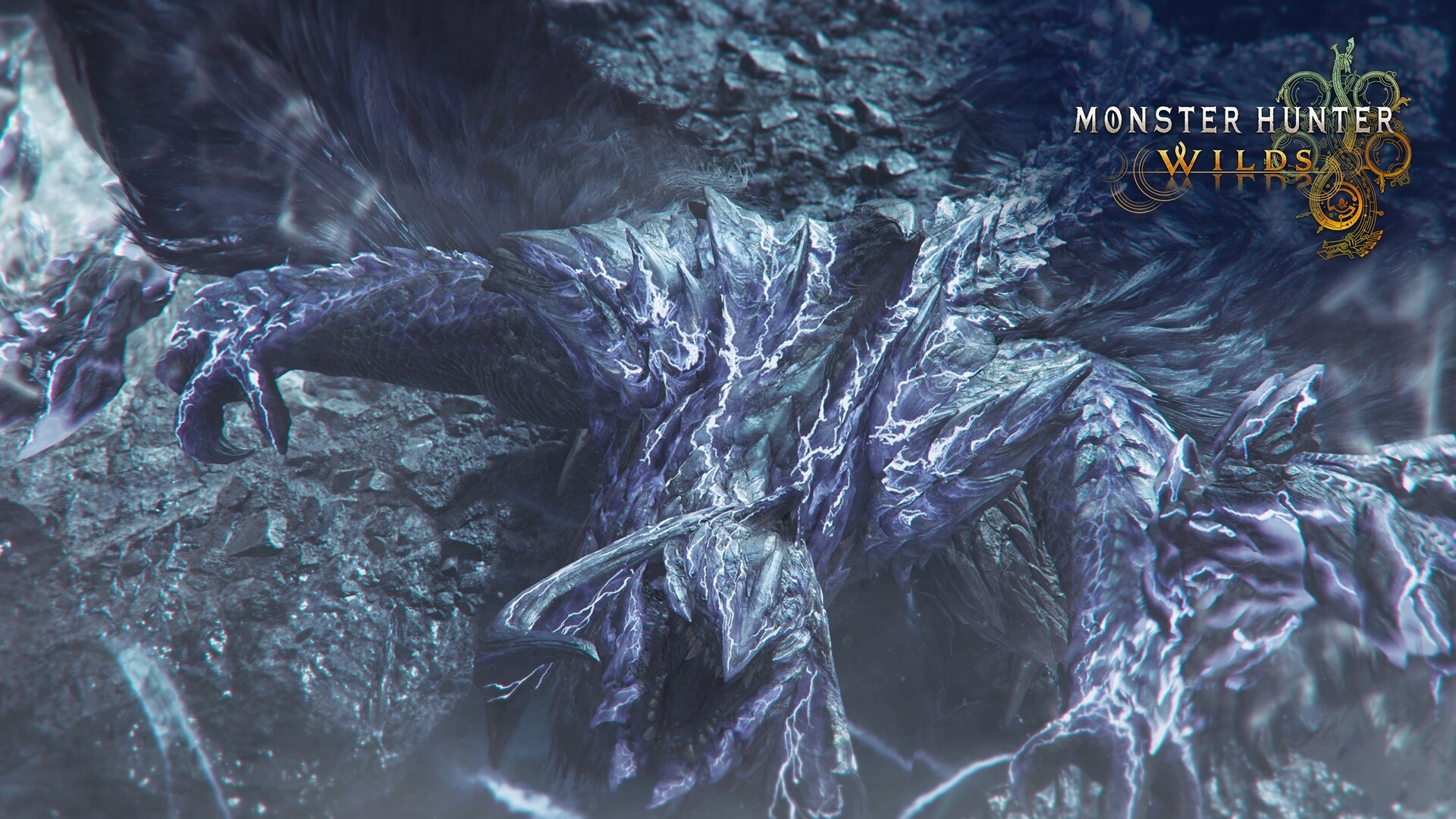 مواجهة وحش جليدي في Monster Hunter Wilds