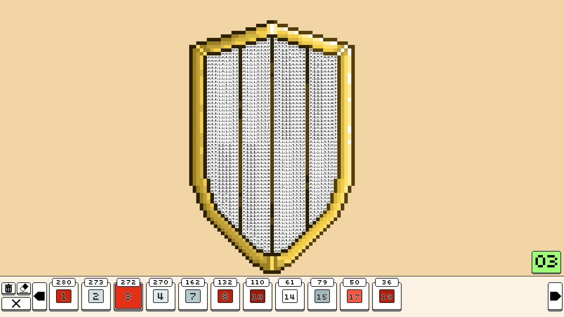 Coloring Pixels - Medieval Pack screenshot 2