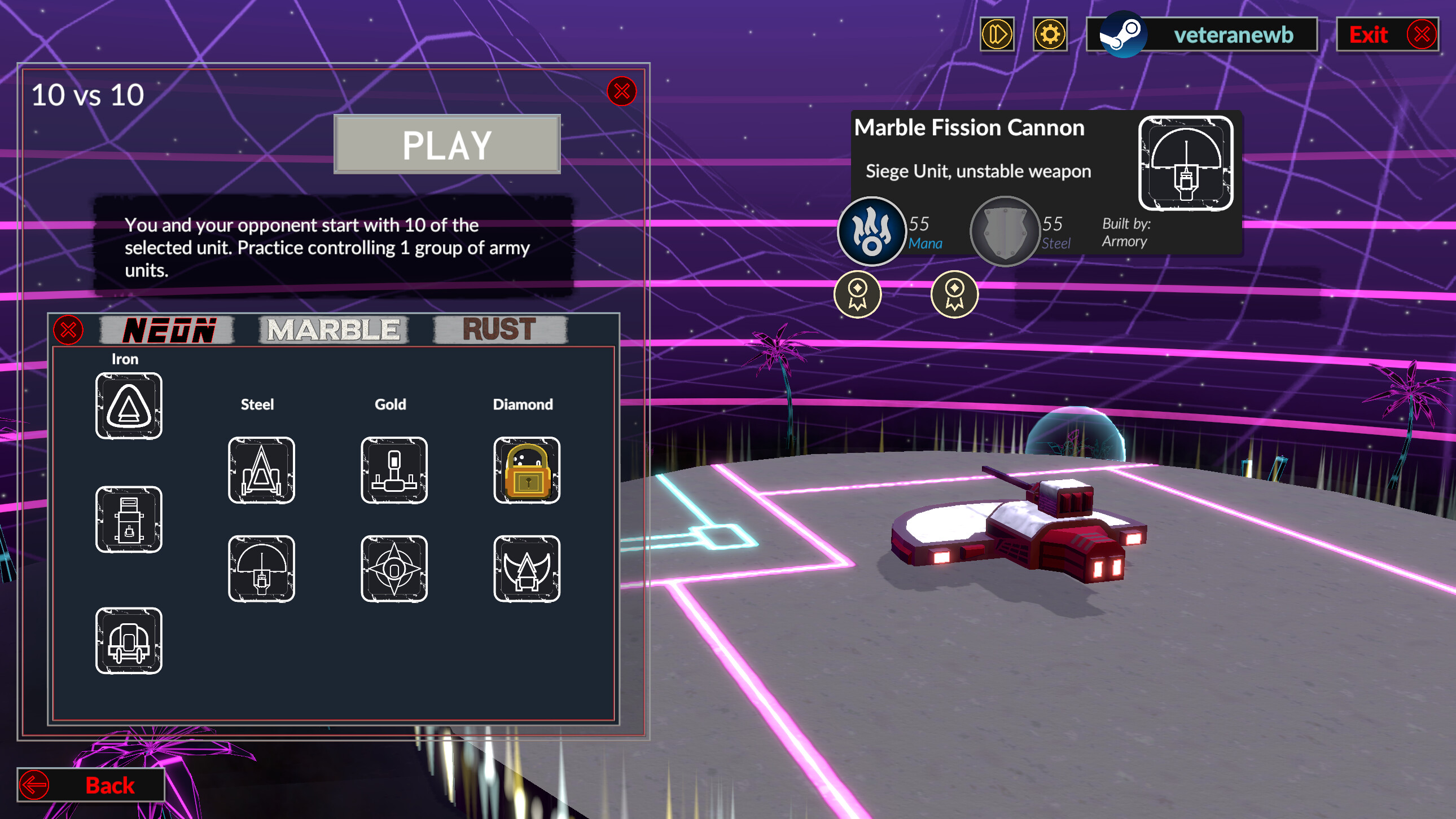 Neon Marble Rust screenshot 10