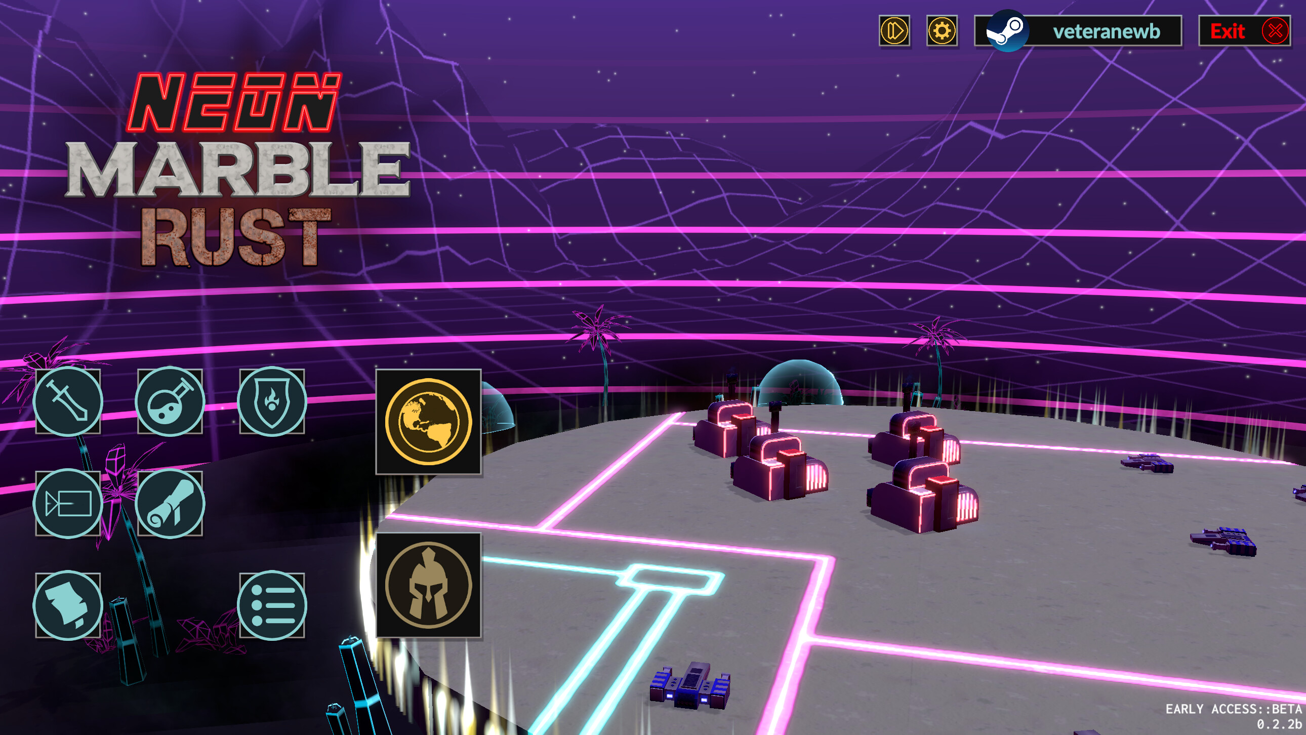 Neon Marble Rust screenshot 8