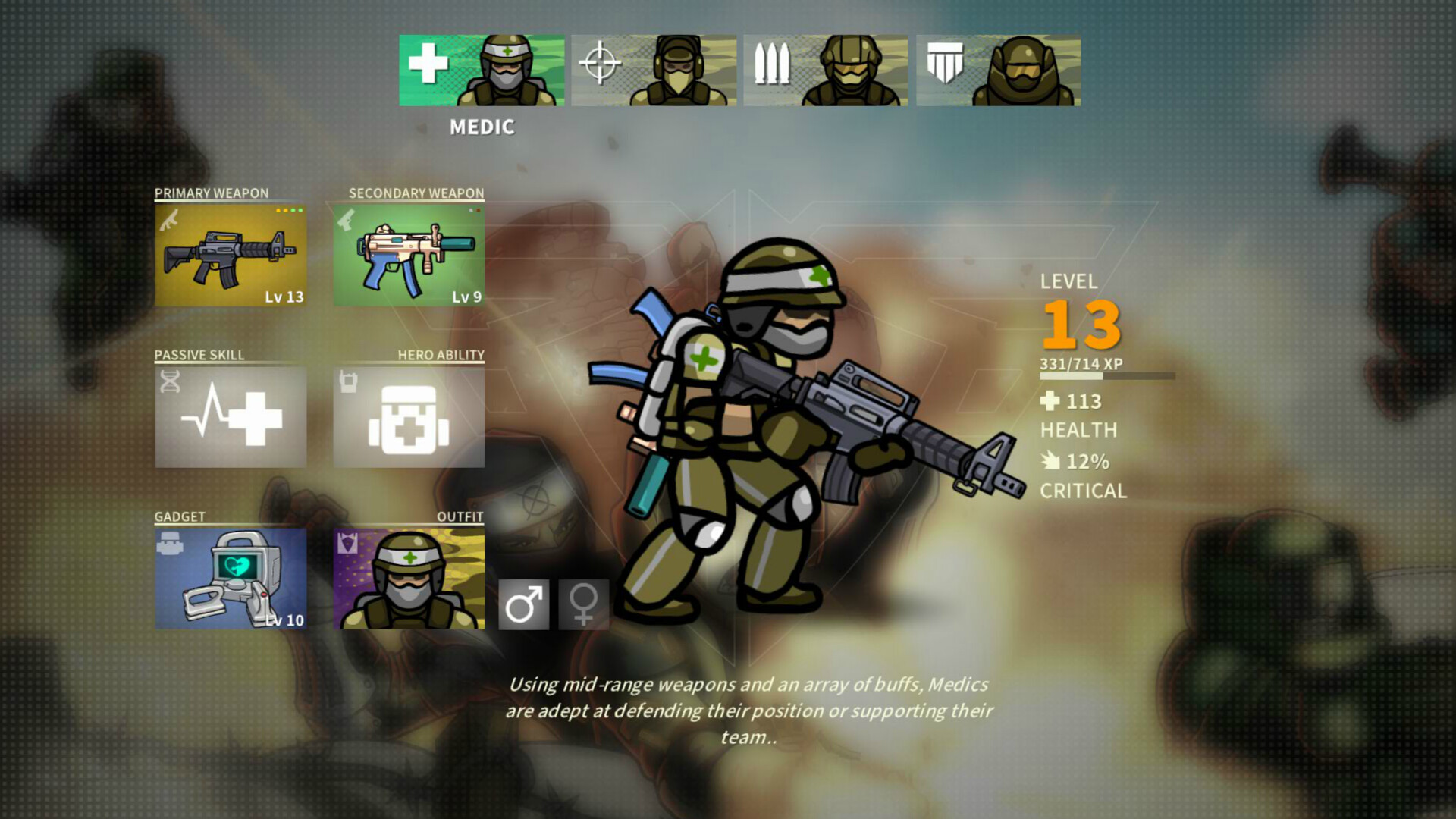 Strike Force Heroes Original Flash Outfits screenshot 1