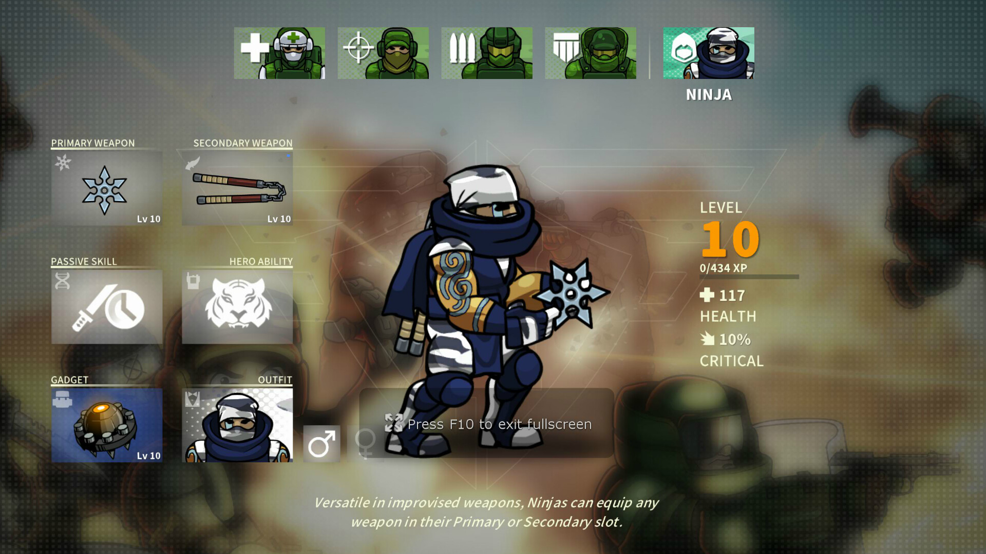Strike Force Heroes Ninja Class screenshot 1