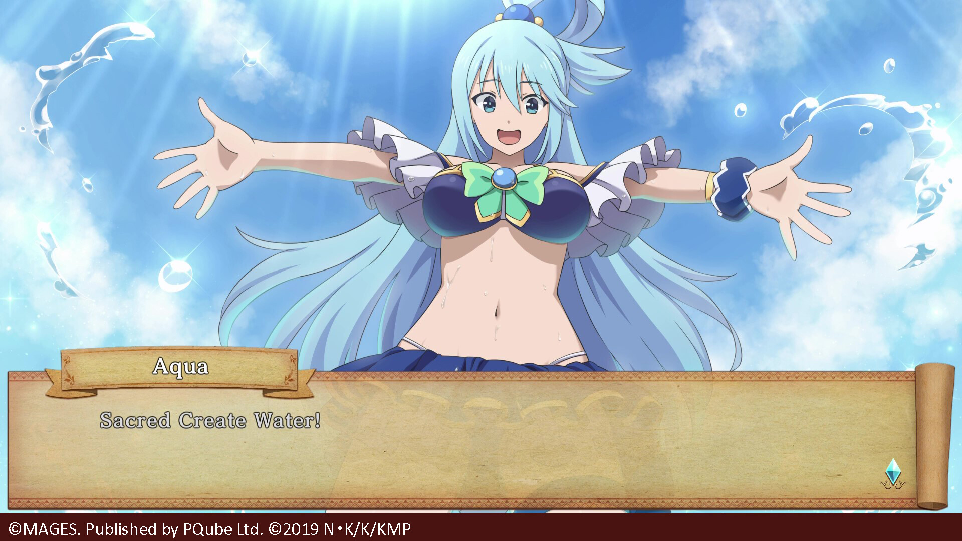 KonoSuba: God's Blessing on this Wonderful World! Love For These Clothes Of Desire! - Aqua Special Swimsuit DLC screenshot 2