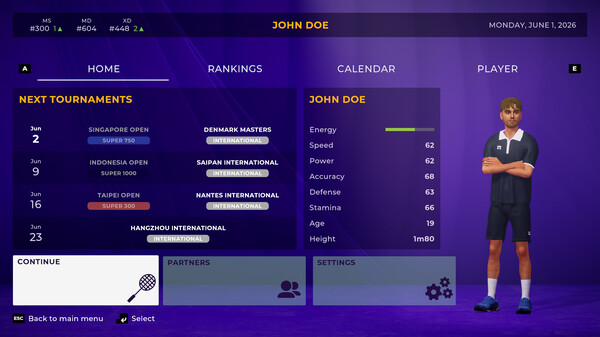Pure Badminton screenshot