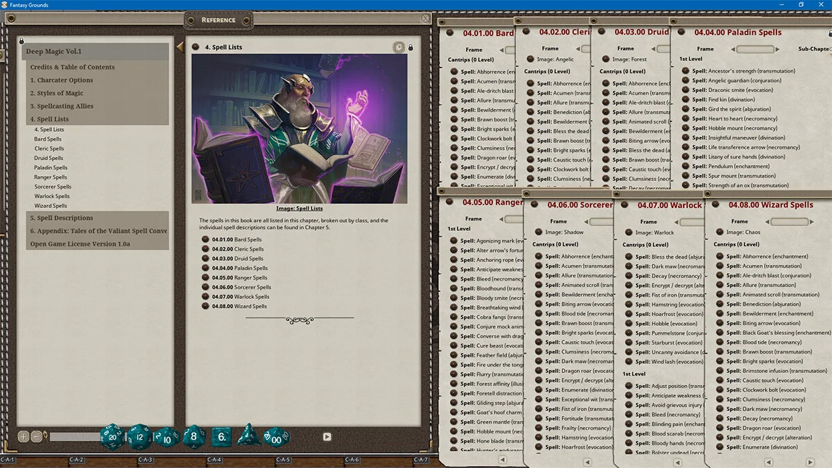 Fantasy Grounds - Deep Magic Volume 1 screenshot 6