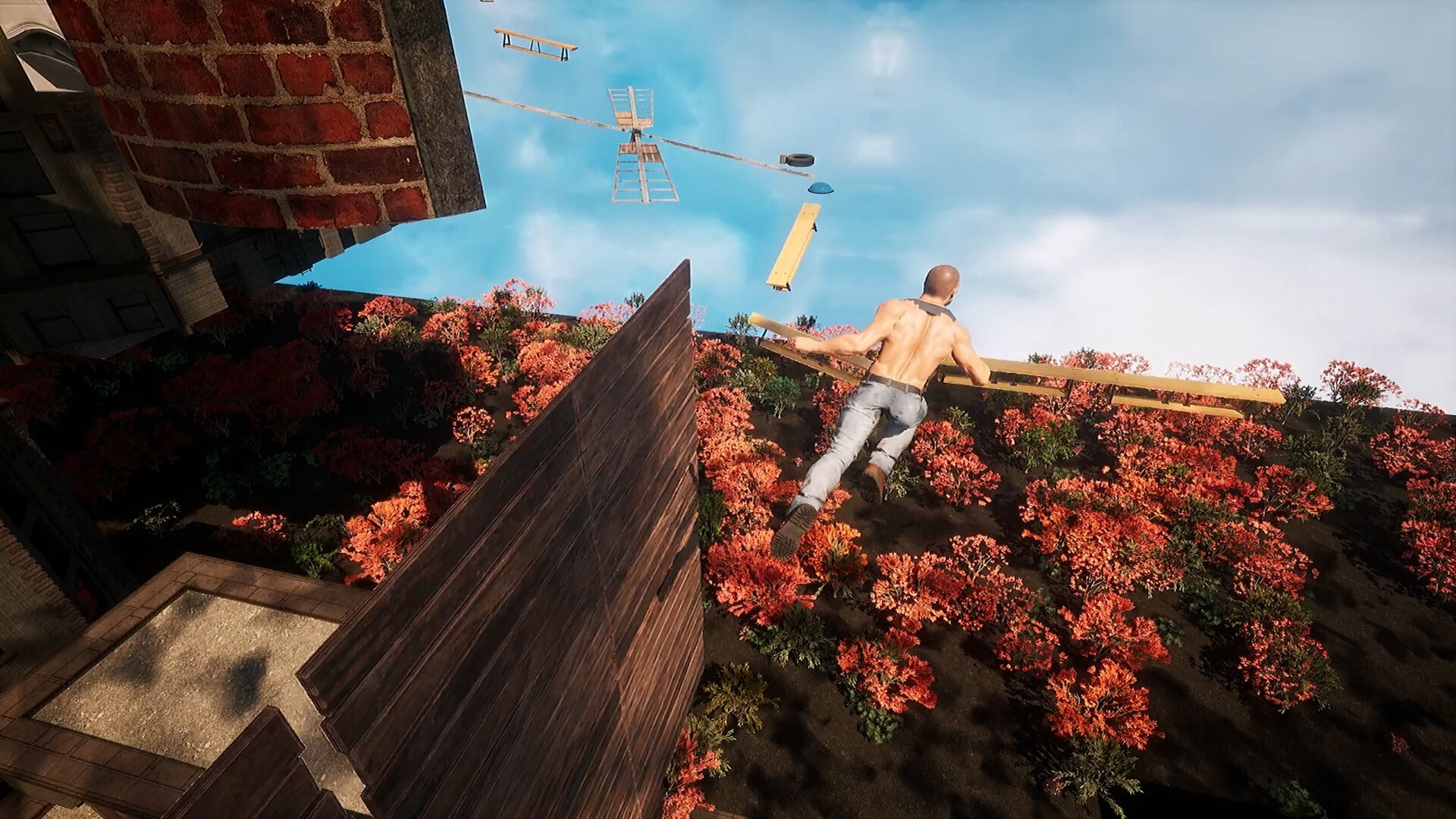 猛男跑酷（Strong man parkour） screenshot 1
