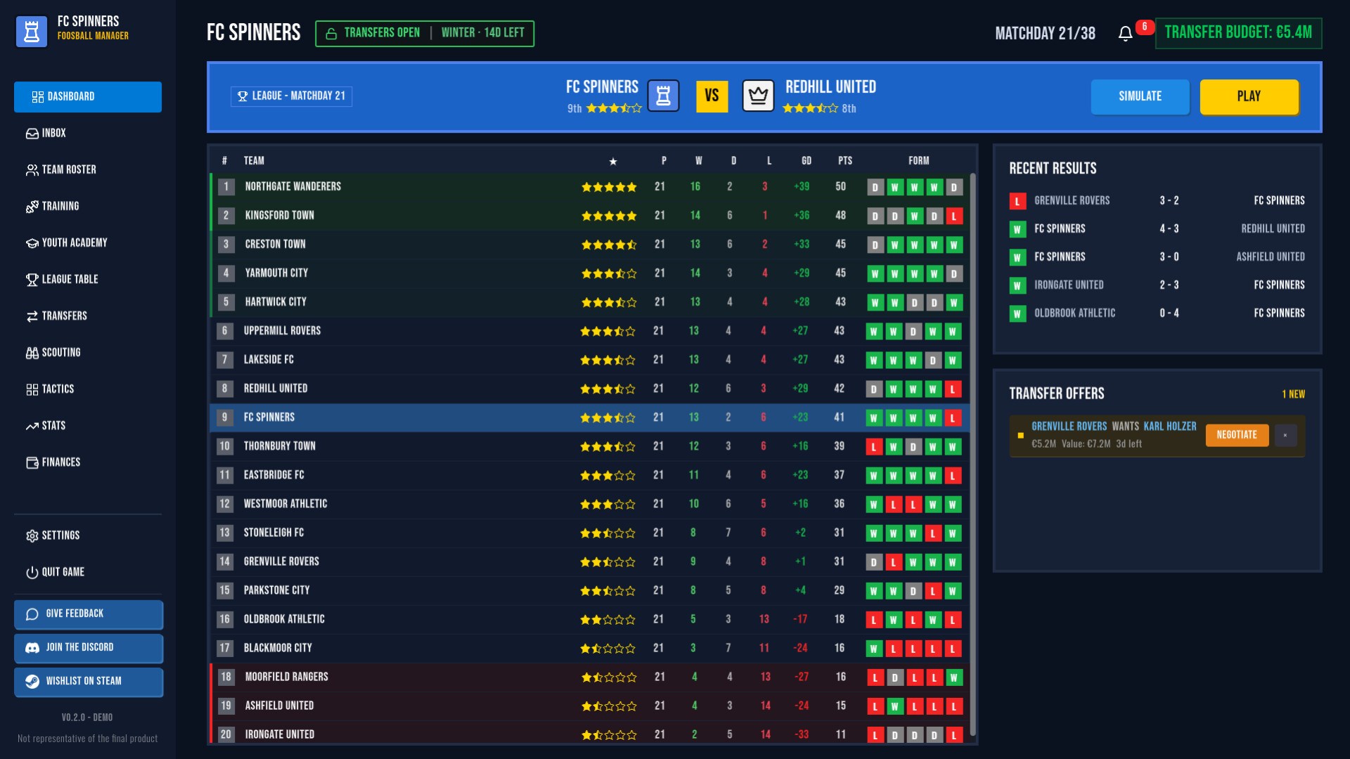 Foosball Manager screenshot 5