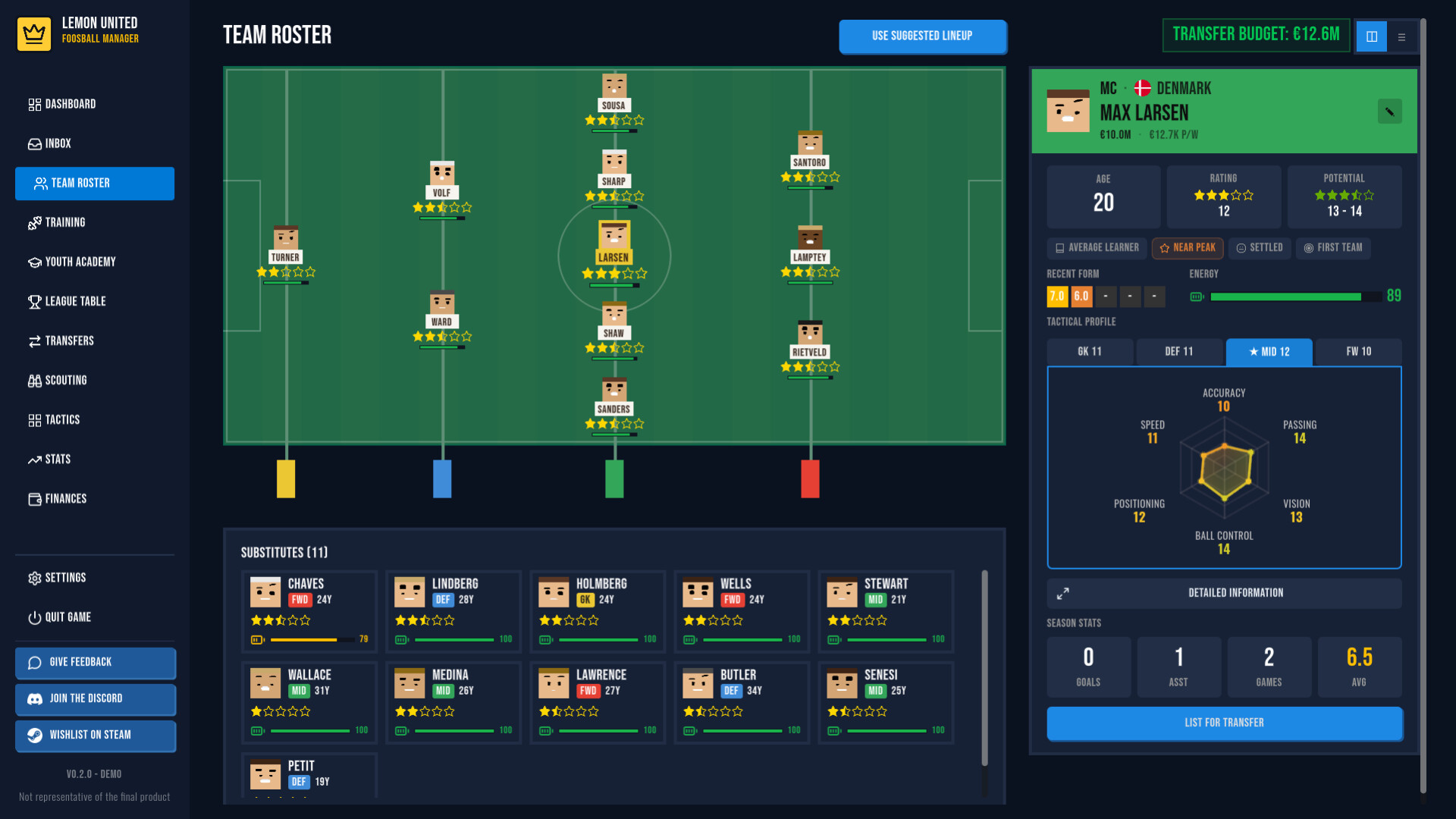 Foosball Manager screenshot 2