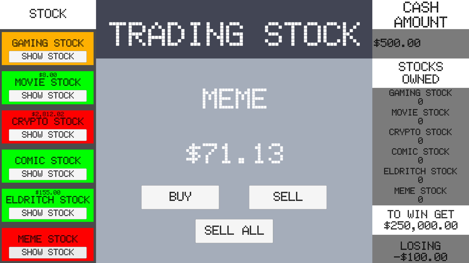 Simple Stock Trading Simulator screenshot 3