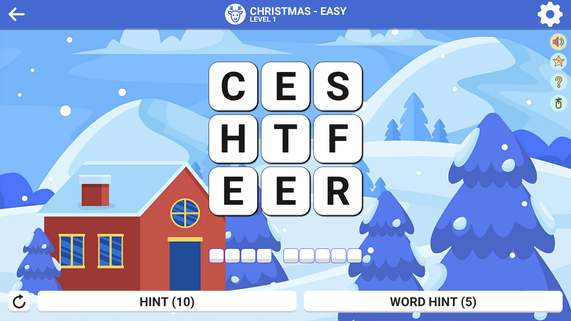 Square Word: Hello Winter! screenshot 1