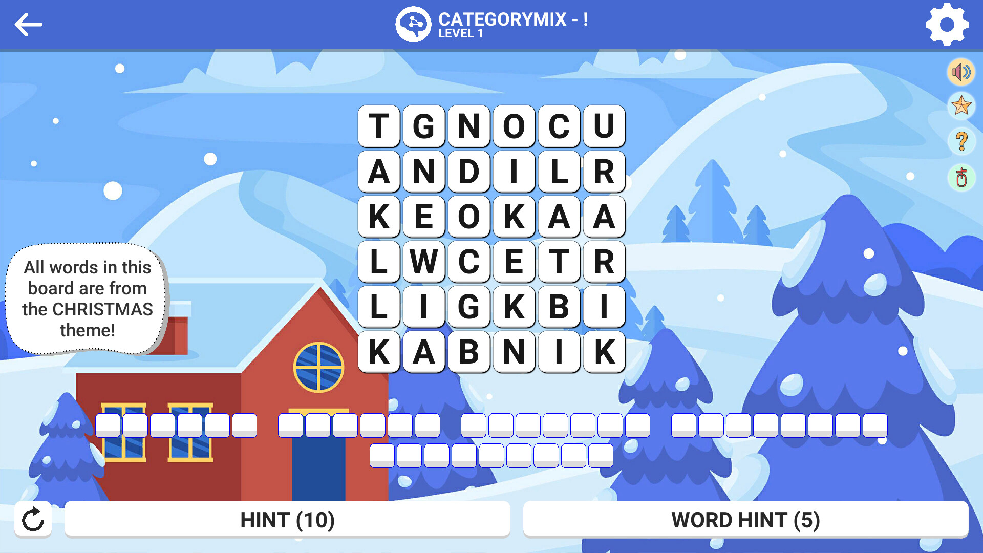 Square Word: Hello Winter! screenshot 4