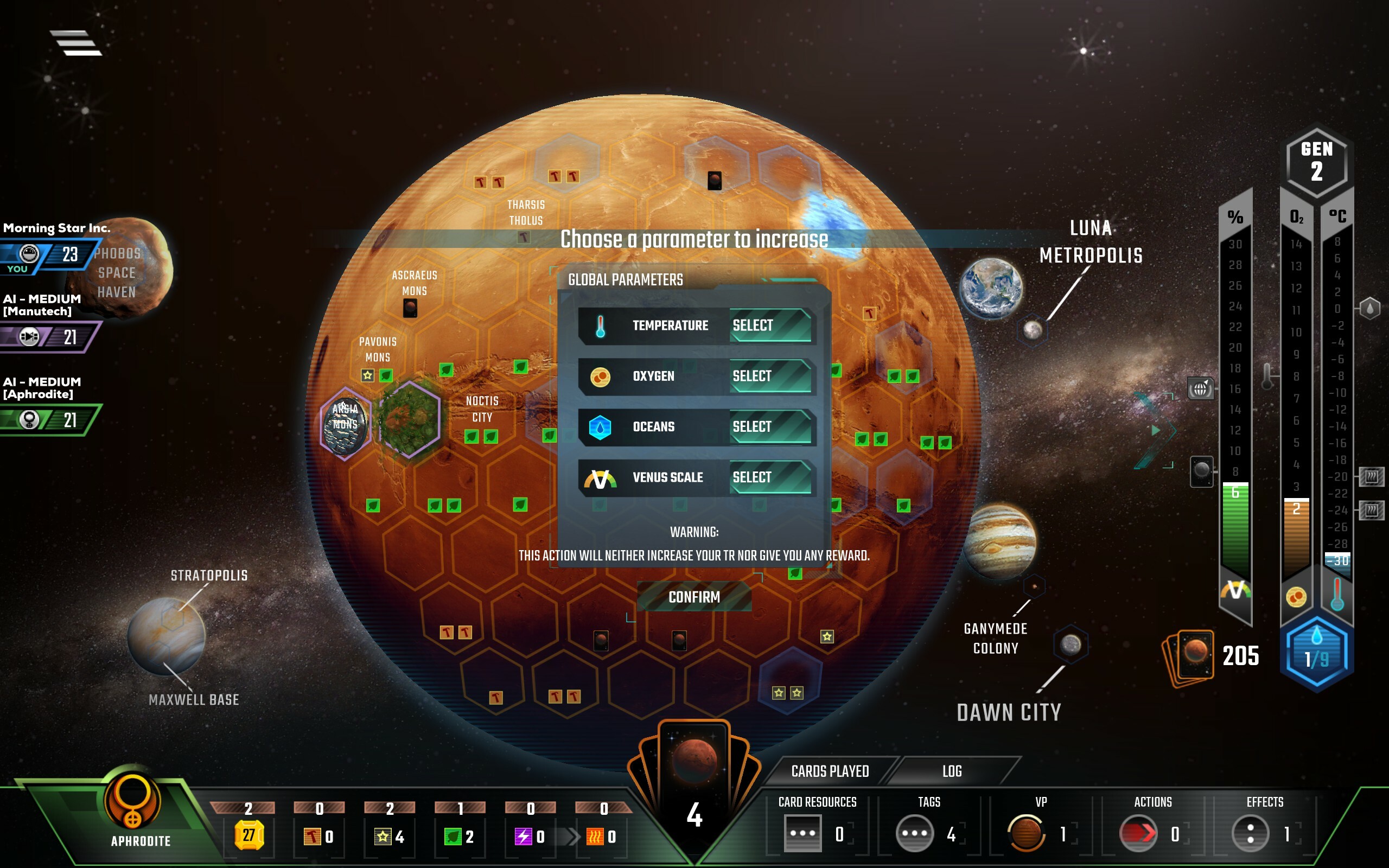 Terraforming Mars - Venus Next screenshot 2