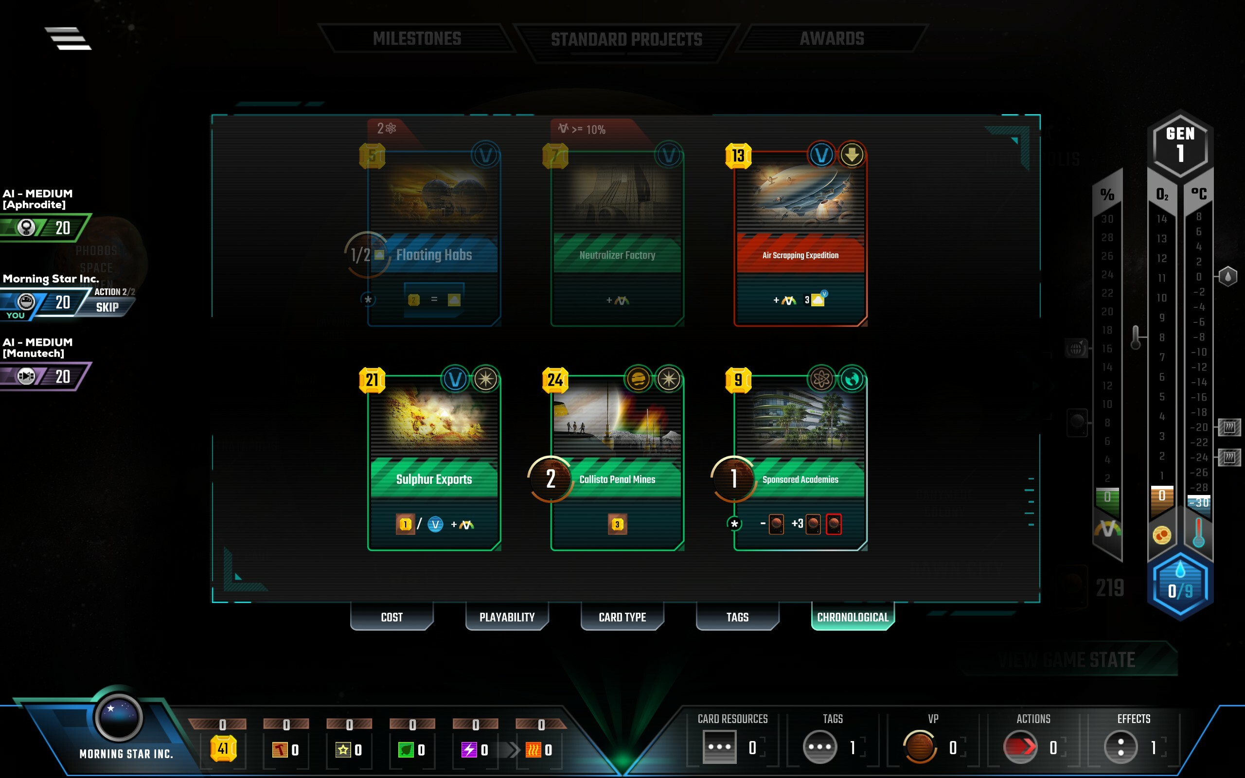 Terraforming Mars - Venus Next screenshot 3