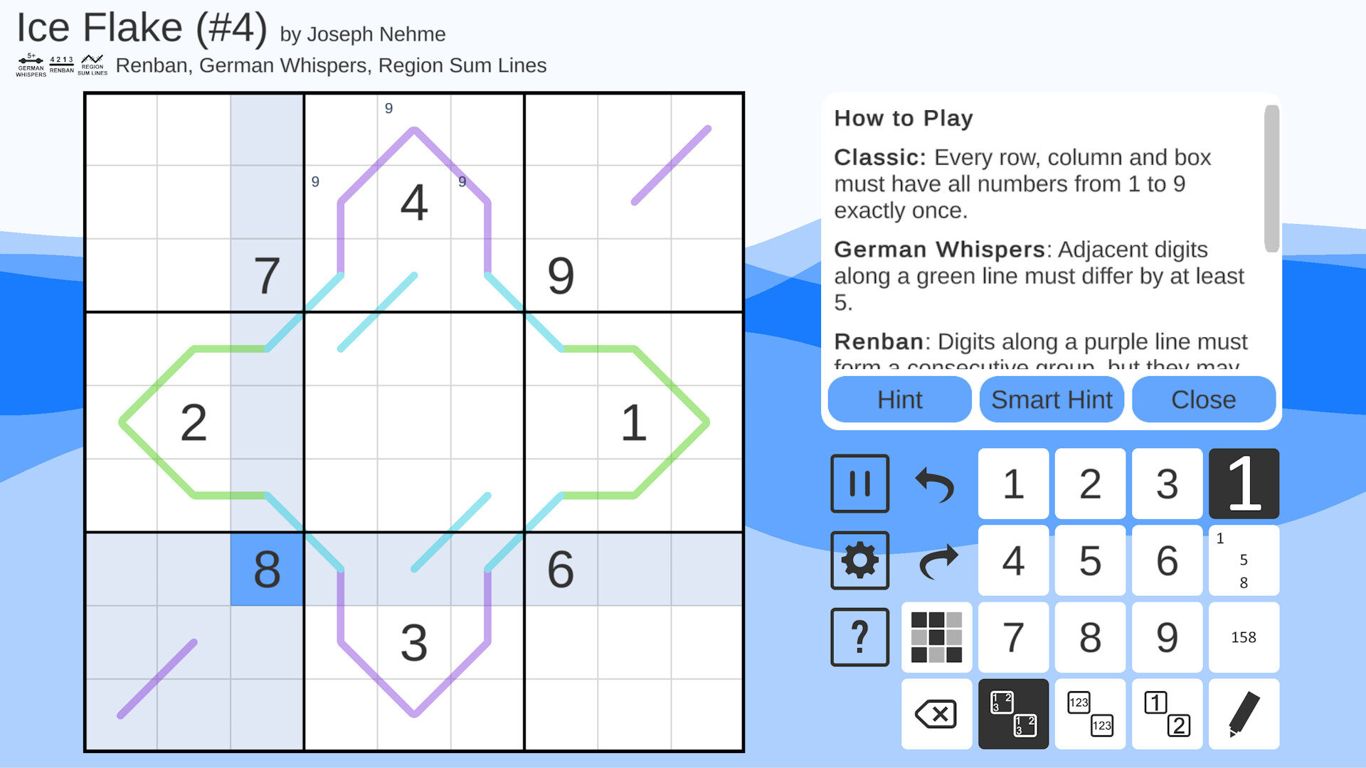 Cracking the Cryptic - Lines Variety Pack screenshot 1