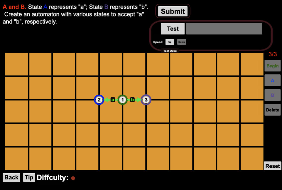 Finite State Automaton Challenges screenshot 5