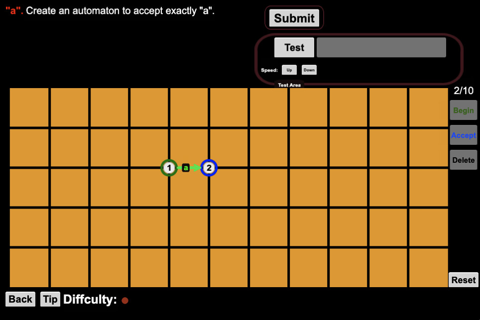 Finite State Automaton Challenges screenshot 2