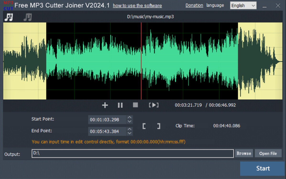 MP3 Cutter Joiner screenshot 1